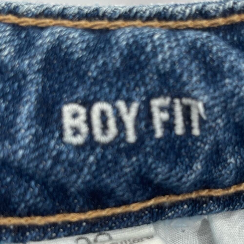 American Eagle Relaxed Fit Distressed Indie Rockabilly Boy Fit Cropped Jeans 00 - Picture 6 of 7